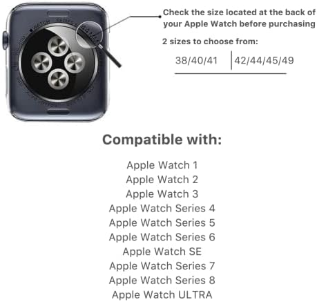CaseBase Zephyr Apple Watch Band Compatível com todos os modelos de relógios Apple 38 mm 40mm 41mm 42mm 44mm 45mm