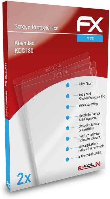 AtFolix Screen Protection Film Compatível com Koamtac KDC180 Protetor de tela, filme de proteção Ultra-Clear FX