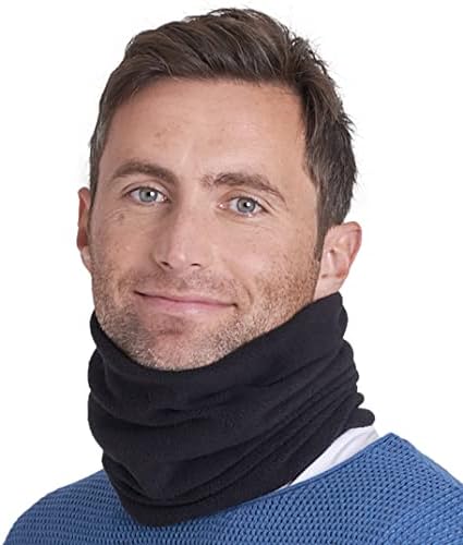 A quente mais quente do pescoço - lã de lã de lã de inverno e cachecol de tubo de esqui para homens e mulheres - cobertura