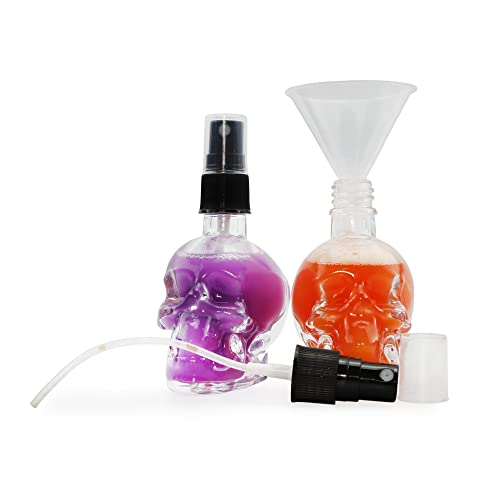 Garrafas de spray em forma de crânio da Darware; Atomizador de névoa fina garrafas de spray vazias para aromaterapia e cuidados