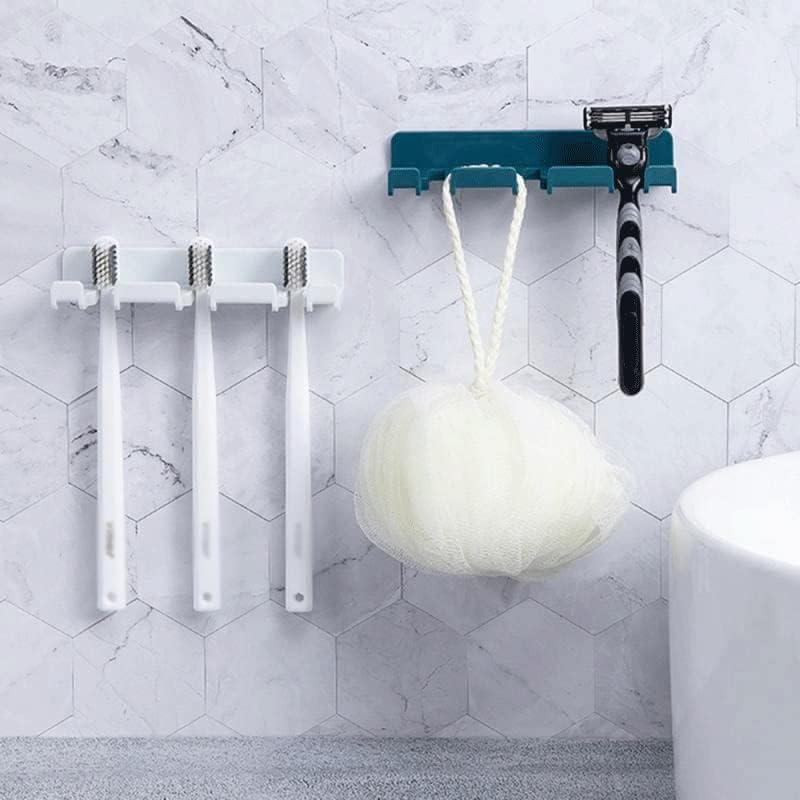 TFIIEXFL Multifuncional por escova de dentes de dentes, porta de dentes montados na parede, suprimentos de banheiro à prova d'água