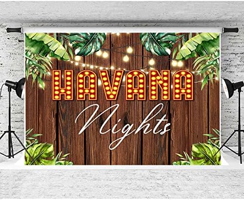 Lofaris Havana noites de madeira Palma de madeira folhas de aniversário adultos Feseshoot Photoshoot Photoshoot Background