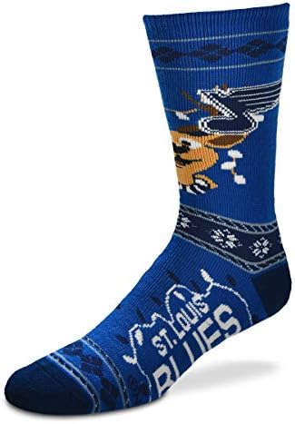 Para pés descalços masculino NHL Feia Sweater Stripe Tripes Holiday Socks