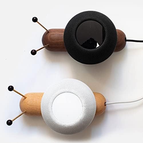 Stand de madeira real compatível com HomePod mini-alto-falante