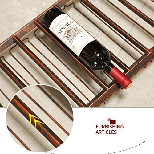Simplicidade criativa STEMware Metal Wine Bottle Rack Selder com montagem de parede pendurada por copo de vinho, altura ajustável