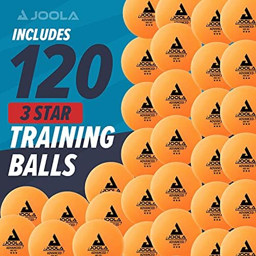 Treinamento Joola 3 Bolas de tênis de mesa de estrelas 12, 60 ou 120 pacote - 40+mm Regulação Bolas de pingue -pongue