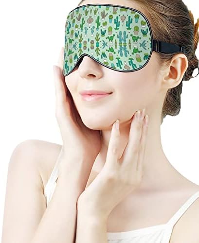 Cacto de hortelã Máscara de olho impressa no sono