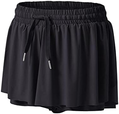 Miashui shorts femininos pacote atlético Mulheres com shorts de shorts de cintura elástica alta com calcinha de shorts