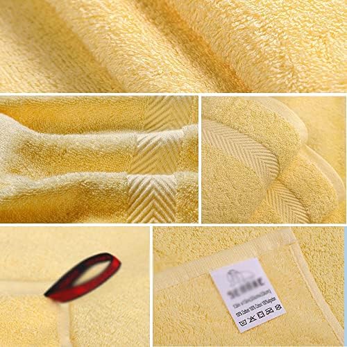 WPYYI Toalhas Conjunto de algodão Super absorvente macio e de espessura de toalha de toalha toalha de mão