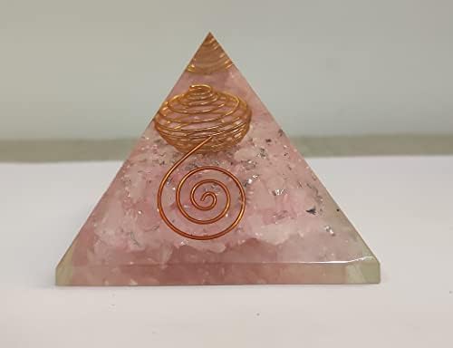 S A T A K ROSE quartzo de cristal pirâmide orgona espiral pirâmide cura gemedstone reiki kit balance chakra 60-70mm