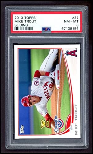 2013 Topps 27 Mike Trout Los Angeles Angels PSA PSA 8,00 Angels