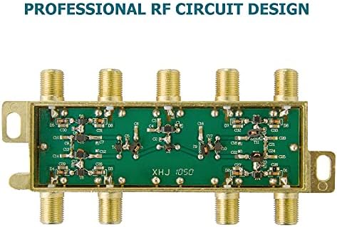 Divisor de sinal- Antop AT-709 Splitter coaxial 8 vias 2GHz- 5-2050MHz- divisor de RF de baixa perda para TV e satélite-