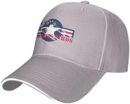 Capinho de beisebol da USAF Thunderbirds usaf chapéu de caminhoneiro lavável Chapéteo de caçadores de cowboy da mulher