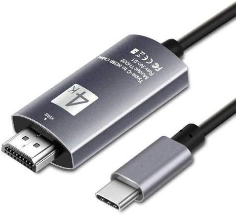 Cabo de ondas de caixa compatível com o computador de mão Nautiz x81 - SmartDisplay Cable - USB tipo C para HDMI,