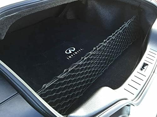 Rede de carga de porta -malas de carros - Made e se encaixa de veículo específico para o Infiniti G35 Coupe 2003-2007 - Organizador de armazenamento de malha elástica - Acessórios premium - NETTING LUGGEGE DE CARGA DE TRONGO para Infiniti G3