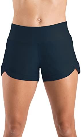 Shorts de corrida leves femininos com malha linner 3 Wod Workout Shorts atléticos para mulheres com bolso