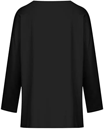 Narhbrg Sweethirshirts para mulheres Crewneck de manga longa Camisas de túnica Blusa Anjo Angel