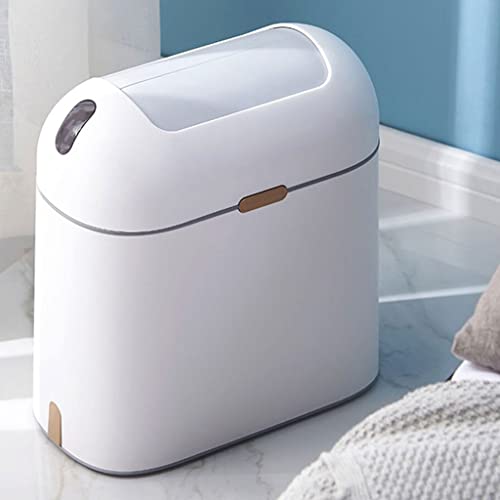 BKDFD Smart Sensor Bin Bin Cozinha Banheiro Lixo do banheiro pode melhor indução automática Bin à prova d'água com tampa
