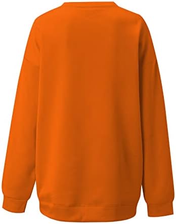 Tops de pulôver para mulheres de manga comprida Sollover de manga comprida Sweater de outono sem moletom sem moletom de capuz PLUS