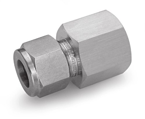 Aço inoxidável de aço inoxidável Ham-Let 316 Let-Lok Compressão, adaptador, 1/2 NPT feminino x tubo OD