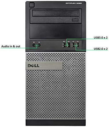 Dell Optiplex 9020 Mini-Tower Desktop, Quad Core i5 4570 3,2 GHz, 8 GB DDR3 RAM, disco rígido de 500 GB, Windows 10