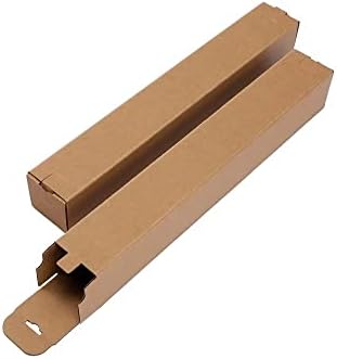 Hnkzuee 2,4 x 2,4 x 13,5 Caixa de papelão corrugada super resistente de altura para embalagem, envio, armazenamento e movimento