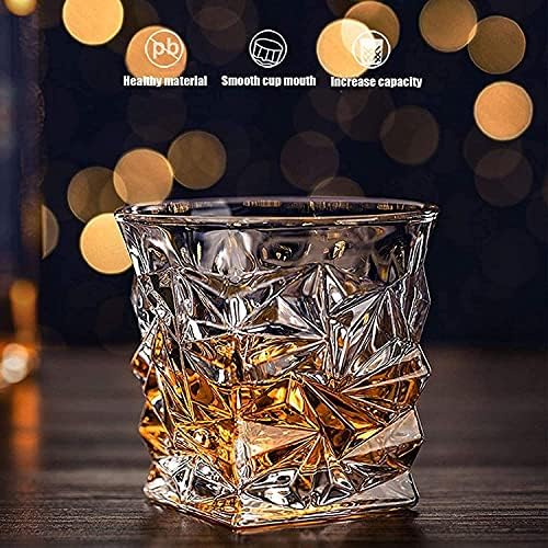 Whisky Decanter Personality Decanter e copos Conjunto de uísque Antestro, Crystal Glass Anter para álcool com decantador de rolhas