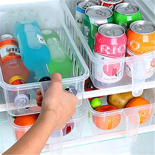 Lixeiras de organizador de geladeira caixas de plástico para geladeira organização de despensa de armário de cozinha freezer