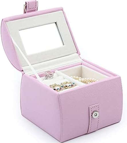 Caixa de jóias Caixa de armazenamento de jóias simples de duas camadas de grande capacidade Brincos de joalheria Organizador de jóias