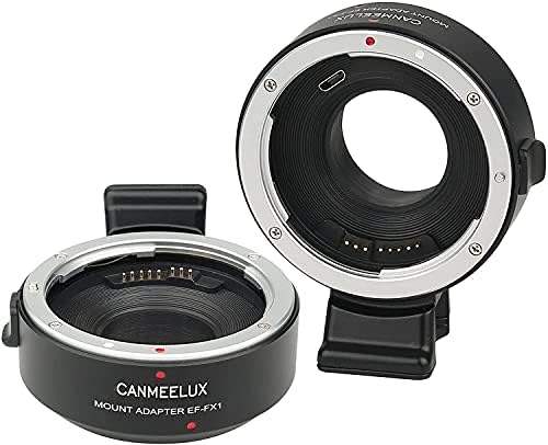 Adaptador de montagem de lente CanMeelux Foco automático EF-FX convertido em lente Canon Ef/ef-s para Fujifilm Mount Xt1/T2/T3/T10/T20/T30, X-E3/E2/E2S/E1 X-Pro2/Pro1, X-H1/A1/A2/A3/A5/A10/A20