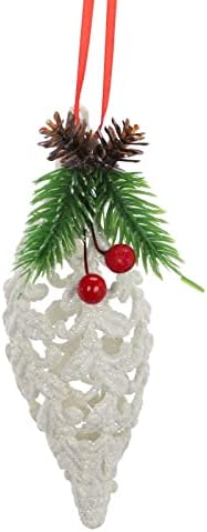 2pcs suprimentos de natal residências de decoração pingente pingente pingente ornamento de lustre branco para carro