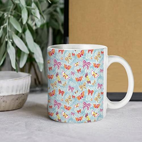 Butterflies fofos Imprimir caneca de café Cerâmica Cuple