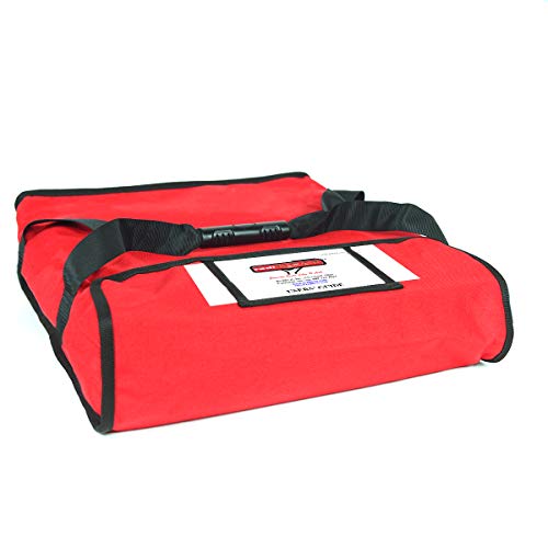 Rediheat HP102 Sistema de entrega de pizza aquecida, bolsa de 2 2, 19,5 comprimento x 19,5 largura x 5 altura, vermelho