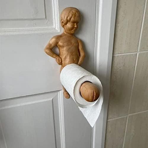 Suporte de papel higiênico, 2pcs engraçado paródia de homem corporal titular higiênico suporte de parede decoração
