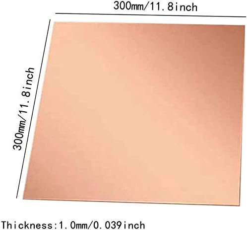 Lucknight Capper Sheet Placa de cobre roxa 6 Tamanhos diferentes para, artesanato, DIY, placa de latão de material artesanal