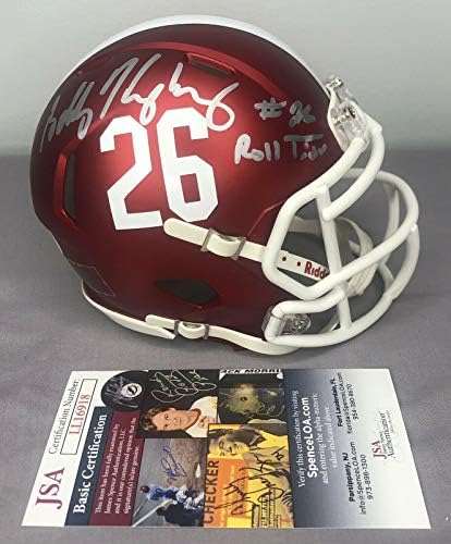 Bobby Humphrey assinou Blaze Alabama Football Mini capacete com JSA Coa & Proof - Mini capacetes autografados da NFL