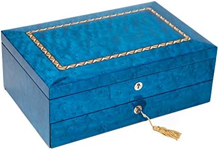 Bello Collezioni - Piazza Mazzini Luxury Briarwood Men/Women's Jewelry Box. Feito na Itália