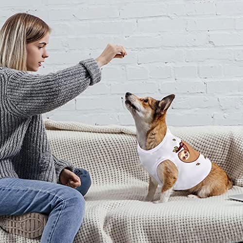 Tanque de cachorro preguiçoso - camiseta de cachorro para cães de animais - roupas de cachorro impresso