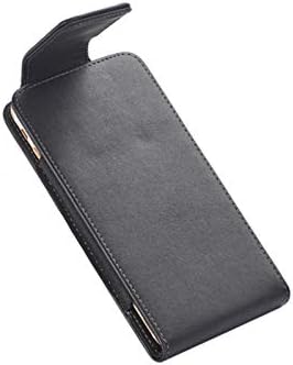 Caixa de telefone protetora Men Caso de cinto de couro de couro Caixa da bolsa compatível com Samsung Galaxy S6,