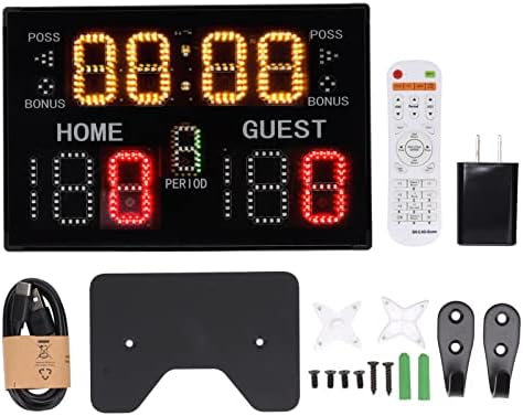 YYQTGG SPORTOLEBOLEBO ELETRONEGRO, Timer de placar LED 100−240V 11 Digit Multifuncional leve para o boxe de luta livre