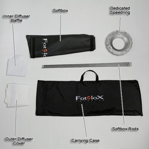 Fotodiox Pro Softbox, 32 x48 com Speedring, para Multiblitz Varilux Strobe Light, caixa macia, anel de velocidade