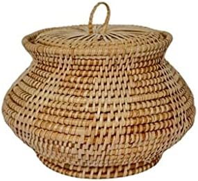 KFJBX Cesta artesanal Armazenamento de cesta de cesta de cesta de corda capa de algodão decorativa caixa de flores de flores de