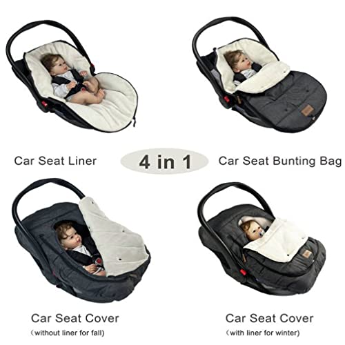 Funlife 4 em 1 premium à prova d'água premium universal anti-vento infantil capa de assento de carro vem com um saco Ultra Soft