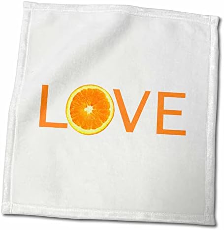 3Drose Love With Orange for O. Alimentação saudável Fruta veg alimentar nutrição. - Toalhas