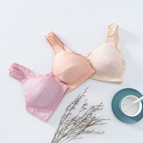 Sutiãs de enfermagem para amamentar o botão frontal de fechamento Wirefree Maternity Bra Gravidez Sleep Bras Bralette