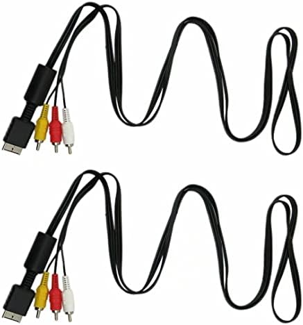 Vicue AV Audio Video Cable Tab para Slim PlayStation PS1 PS2 PS3