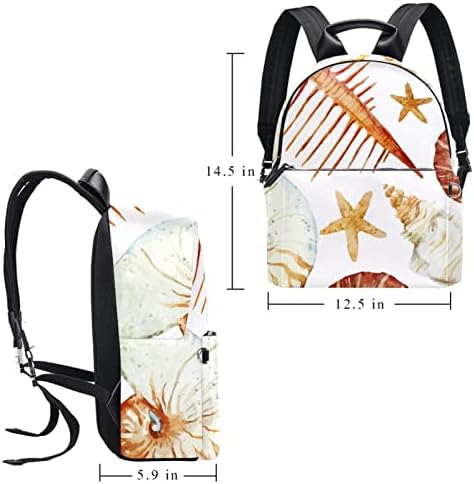 Mochila de laptop VBFOFBV, mochila elegante de mochila de mochila casual bolsa de ombro para homens, Mulheres, Conchas