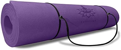 Hatha yoga grossa tpe yoga mat 72 x 27 x1/3 polegadas de exercício ecológico não deslizante para yoga pilates e treinos
