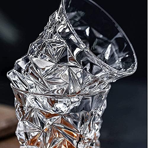 Whisky Decanter Wine Decanter Whisky Decanter Conjunto, Decanter de Crystal Glass para álcool com rolhas, Design Square