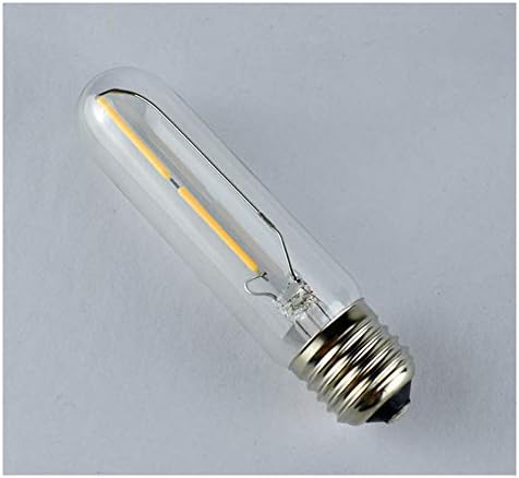 MAOTOPCOM T10 Bulbo LED 2W Bulbos tubulares Edison de 4,92 polegadas, 6500k Luz do dia Branco de 20 watts Bulbo incandescente